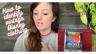 How to identify vintage Disney clothing  l How to date Disney tags l Reseller Guide