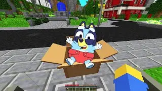 ENCONTRAMOS A BABY BLUEY EN LA CIUDAD DE MINECRAFT 😭