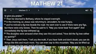 Mathew 21 - NLT | Audio Bible 