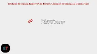 YouTube Premium Family Plan Not Working &ndash; Invite, Access & Sharing Fix