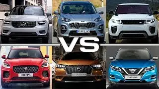 Volvo XC40 vs Kia Sportage vs Range Rover Evoque vs Jaguar E-Pace vs DS7 Crossback vs Nissan Qashqai