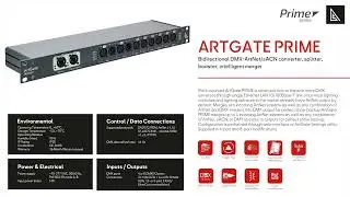 ArtGate Prime Lighting Control | Reliable ArtNet/sACN to DMX Converter for Show Lighting