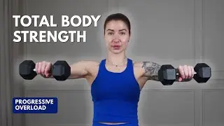 10 Min Standing Total Body Dumbbell Strength | Time Under Tension