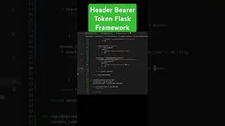 Header Bearer Token Flask Framework #python #coding #backend