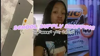 BACK TO SCHOOL SUPPLY SHOPPING + HAUL 2023 | sophomore year edition