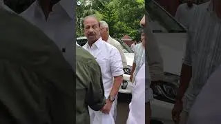When K Sudhakaran came to see his mother at her house in Chennithala #KSudhakaran #RameshChennithala