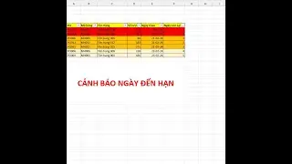 VBA - Cảnh báo ngày đến hạn P1