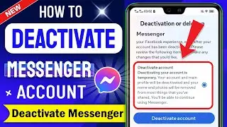 How to Deactivate Messenger Account 2025 - Updated @AppFixi ✅ Temporarily Deactivate Messenger 💯ⓕ🆔