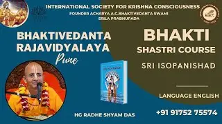 Bhakti Shastri || ISO || HG Radheshyam pr || jul 24-7-2025
