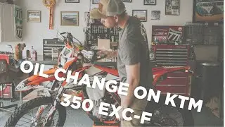KTM 350 EXC-F Oil Change | Garage Edition