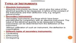 types of measuring instruments