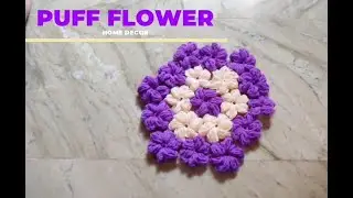 Easy crochet Puff Flower ||Magic Hook ||Home Decor||