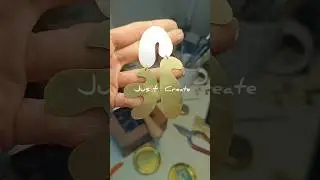 ✨ DIY Brass Earrings ✨ #brassmetal #diyearrings #brassjewelry #handmade #jewelrymaking