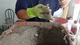 Vaso de Cimento Serragem e Areia
