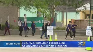 University Of Illinois Hospital Nurses Enter Day Three Of Strike
