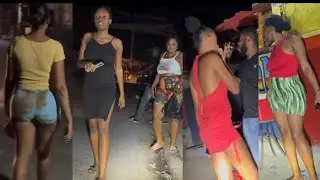 INSIDE HAITI STREETS LATE AT NIGHT 