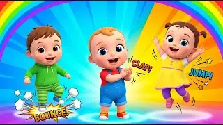 Clap &bull; Stomp &bull; Jump! 🕺 Fun Action Song for Kids