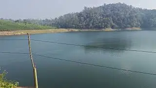 Sholayar Dam Reservoir Water Back View, Valparai, 4K Video 