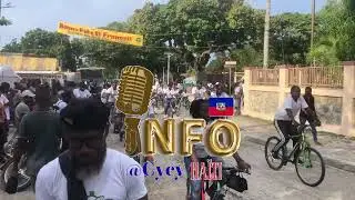 Anie Alerte (zile) ak Anthony Drew nan Grangwav kap pedale nan f&ecirc;te patwonal vil  la 