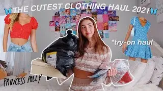THE CUTEST SPRING CLOTHING HAUL 2021*try-on haul ft. princess polly*