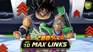 STACK GOD de DEFENSA! EZA BROLY y PARAGUS 200% FULL LEVEL LINKS SHOWCASE | Dokkan Battle