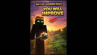 Day 3 of learning mace 💪🏻🔥 #minecraft #gaming #shorts #pvp