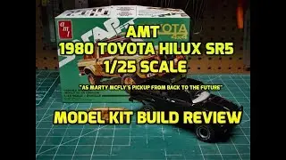 AMT 1980 Toyota Hilux SR5 Pickup 1/25 Scale Model Kit Build Review AMT1114