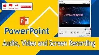 #powerpoint #powerpointvideo #powerpointaudio point how to apply audio, video and screen recording