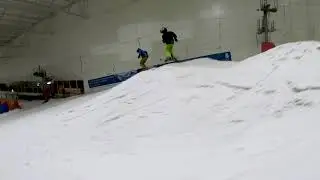 SNOcoat team rider Deja full run at Snow Factor park