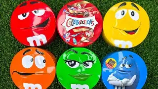 Relaxing Unpacking of Funny Tins: Vibrant Skittles & Delicious M&M'S Candy | Satisfying ASMR Video