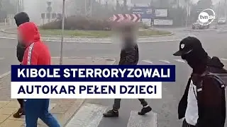 Dzieci jechały na mecz, zatrzymali je pseudokibice