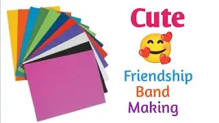 DIY Friendship Band Making at Home 😍 | Easy & Cute Bracelet for Bestie | How to make Friendship band