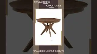 Amish Mid Century Modern Cherry Tampa Round Dining Set with 4 chairs - Customizable