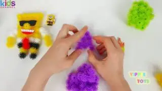 Kids Toys 2017 - How to Make Spongebob and Patrick with Bunchems Toys for Kids