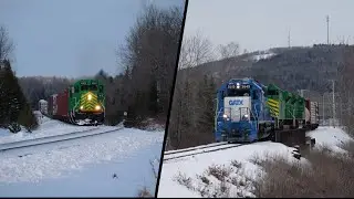 Maine Northern Railway Action with 903 & 901 1/14/26