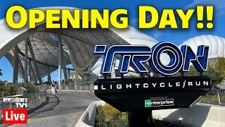 🔴Live: OPENING DAY - TRON Lightcycle Run - Walt Disney World Live Stream - 4-4-23