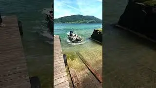 VW 166 Schwimmwagen drives out of the lake @ Int. Schwimmwagen Treffen 2024 in Mondsee/Austria !