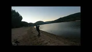 Silver Wood Lake Fishing with Sang Dang, for Striper.