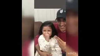 cute father and daughter ❤️#msdhoni #ytshorts #shorts #zivasinghdhoni