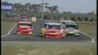 Mark Skaife hits Neil Crompton