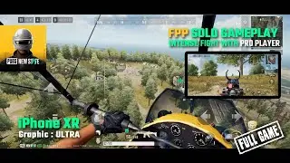 PUBG NEW STATE - iPhone XR  | FPP Full Solo Gameplay, Meet Pro Player - Technical Test