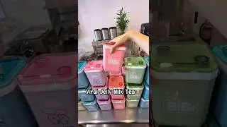 Eating the Viral Jelly Topping Boba Drink 🇺🇸🧋 #usa #america #mukbang