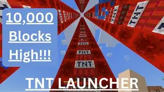 How To Make A 10,000 Block TNT Launcher In Minecraft