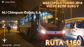 MARCOPOLO Torino 2014 Volvo B270F Euro V | M.I Chimpum Callao S.A {RUTA 1160}