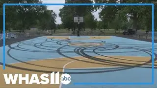 Community emotional after finding apparent donuts on beloved west Louisville basketball court