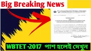 WB TET QUALIFIED Primary Interview Notice for TET - 2017 Pass Candidate.