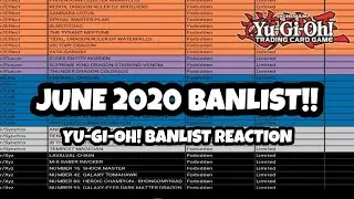 *YU-GI-OH!* JUNE 2020 BANLIST REACTION!
