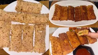 Crispy Chicken Cheese Bread Rolls Recipe | Cheese Mayo Roll |  चिकन रोल्स कैसे बनाते हैं
