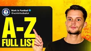 Every Job Role Available Within Football ( Full List)