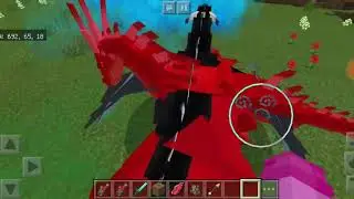 Minecraft Expansive Fantasy:Poison wyvern (tamed) V.S. Ice  wyvern
